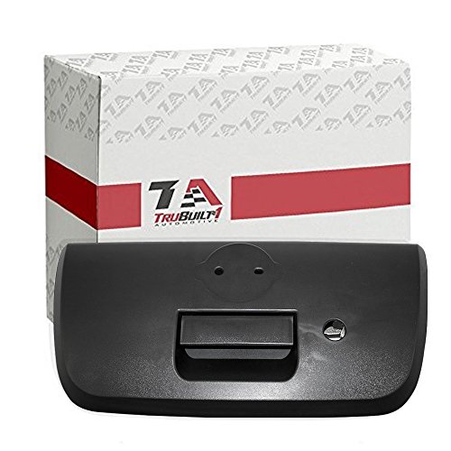 T1A Tailgate Handle Assembly, Compatible with 2001-2004 Nissan Pick Up Frontier - Textured Black - OEM 90606-8Z400, 90606-9Z400, 81575