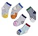 Children's socks Lovely assorted animal kids socks (Medium(Ages 4-6), A (5 pairs))