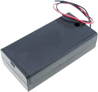 BeMatik - Portapilas en Caja para 2 Pilas LR6 AA 1.5V: Amazon.es: Electrónica