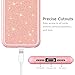 iPhone 8 Case, iPhone 7 Case Rose Gold for Women Girls, Tobomoco Shockproof Drop Protection 3 in 1 Glitter Bling Sparkly Hybrid Slim Hard Cover Soft Silicone Bumper Protective Case for iPhone 7/8