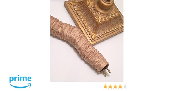 Amazon Com 100 Pure Silk Lamp Cord Cover Sand 100 Silk 9