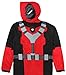 Marvel Deadpool (X-Men) Costume - Hooded Fleece One-Piece Union Pajamas