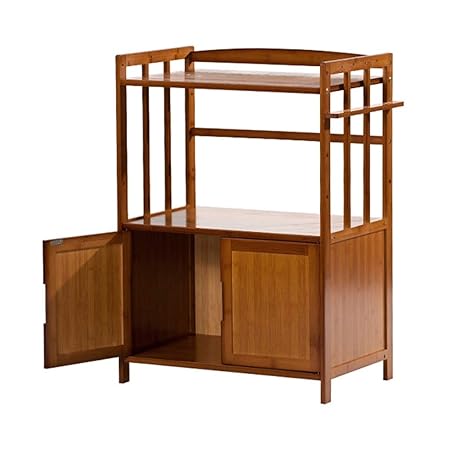 WANGYONG Aparador de Madera Maciza, Cocina Estante del Horno ...