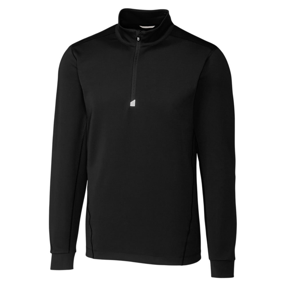 Cutter & Buck mens Moisture Wicking Drytec Upf 50+ Traverse Half Zip Pullover Transitional Jacket, Black, 5X-Large Big US