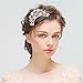 ANBALA 4 Pack Bridal Wedding Hair Comb Bridal Hair Clip Crystal Rhinestones Pearls Women Wedding Hair Comb Wedding Decoration Headpiece for Brides Silver