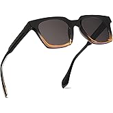 CUBWOSE Fashion Square Sunglasses for Womens Men Retro Thick Frame Square Shades Rectangle Sun Glasses