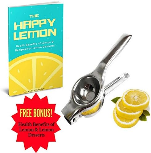 Kitchenlani - Best Lemon Squeezer - Premium Stainless Steel Manual Squeezer for Citrus, Lime &amp; Lemons