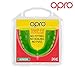 OPRO Snap-Fit Instant Adult and Kids Sports Mouthguard, Youth Mouthpiece for Football, MMA, Lacrosse, Rugby and Other Contact Sports - No Boiling or Fitting Required, Kids, Green