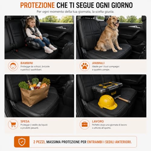 Generico Car Seat Protector, Universal Protective Car Seat Cover, Anti-Scratch and Dirt Resistant Seat Protector for Children, Pets and Daily Use