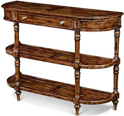 Amazon Com Scarborough House Console Table Bow Front Hand Planed