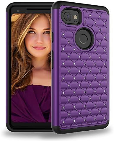 Google Pixel 2 XL Case,Dake Dual Layer Defender Heavy Duty Shockproof Protective Case for Google Pixel 2 XL (2017) Purple