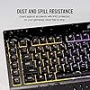 Corsair K55 RGB Membrane Gaming Keyboard (6 Programmable Macro Keys, 3-Zone RGB Backlighting, Multimedia Controls, UK…