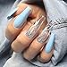 Flame Reflections Nail Stickers - 16pcs Halloween Holographic Fire Flame Nail Art Decals Nail Stencil for Nails Manicure, Maples DIY Nail Foils Tape Adhesive Decoration by DR.MODE