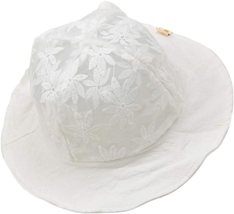 white infant bucket hat
