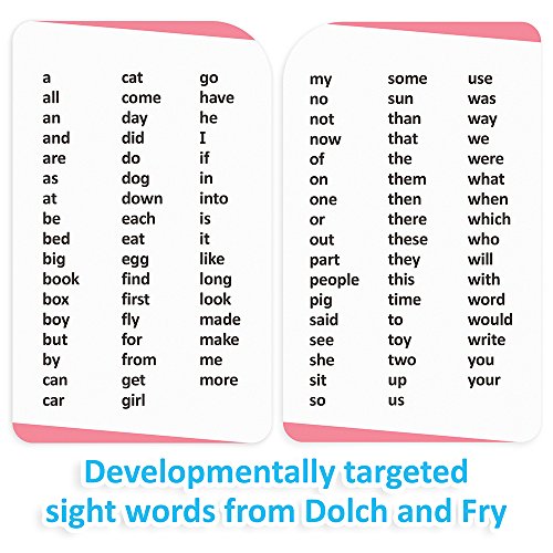 Sight Words Flashcards for Reading Readiness - Choose from 5 Grade Levels, 100 Words Each! by Pint-Size Scholars (Pre-K)