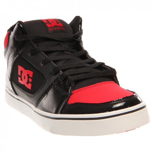 red and black dc shoes