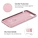 iPhone 8 Case, iPhone 7 Case, JASBON Liquid Silicone Phone Case with Free Screen Protector Gel Rubber Shockproof Cover Full Protective Case for Apple iPhone 8/7 - Sand Pink
