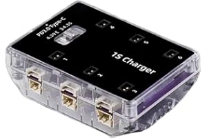 6CH Charging Adapter for 1S Drones Battery Charger with 65W Fast Charge for PH2.0 MX2.0 A30 BT2.0 Plugs