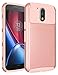 MOTO G4 Case,MOTO G4 Plus Case,ANLI(TM)[Shock Absorption] Drop Protection Hybrid Dual Layer Armor Defender Protective Case Cover for Motorola Moto G 4th Generation / Moto G Plus (2016) (TK Rose Gold)
