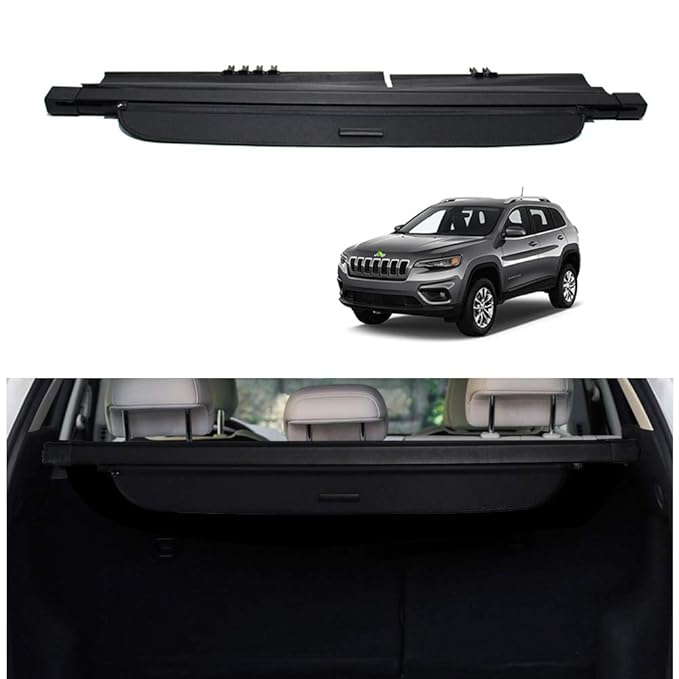 Powerty Cargo Cover for Jeep Cherokee 2019 Retractable Rear Trunk