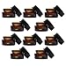 niceEshop(TM) 10pcs, 20 Gram Amber Empty Cosmetic Containers Glass Sample Jars