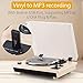 Rcm Wireless 3-Speed Turntable with Stereo Speakers Natural Wood Vinyl Record Player, Belt-Drive, Vinyl to MP3 Recording, USB (MC-262T/T Oak)thumb 2