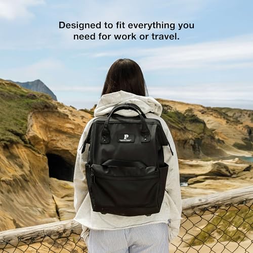 Portland Gear Cascade Standard Backpack, Weatherproof Construction, Perfect for Daily Use and Travel, Padded Laptop Sleeve and Adjustable Straps, 21L, Black