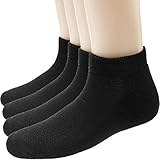 Men No Show Athletic Socks - Low Cut Cotton Crew