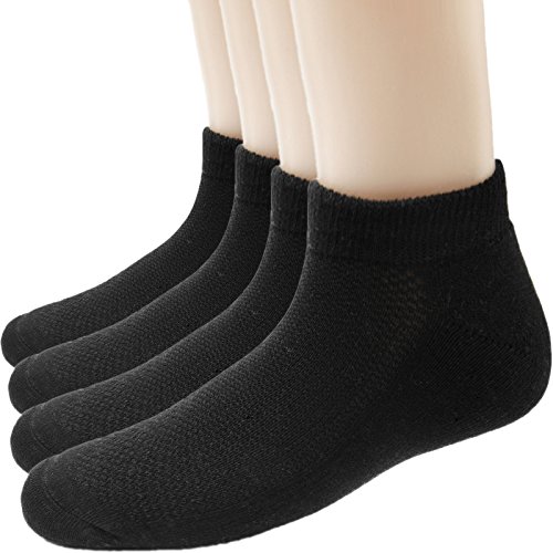Men No Show Athletic Socks - Low Cut Cotton Crew