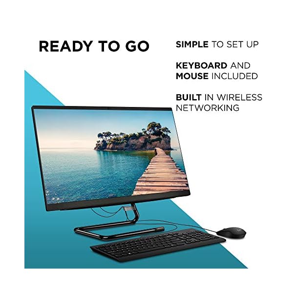 Lenovo-IdeaCentre-AIO-3-238-Inch-FHD-Desktop-PC-AMD-Ryzen-3-4-GB-RAM-128-GB-SSD-Windows-10-Home-All-in-One-Computer-Wired-Mouse-and-Keyboard-Black Lenovo IdeaCentre AIO 3 23.8 Inch FHD Desktop PC - (AMD Ryzen 3, 4 GB RAM, 128 GB SSD, Windows 10 Home) - All-in-One…