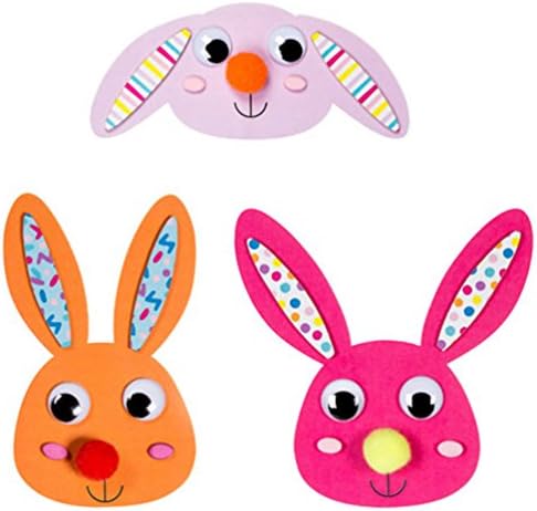 Foamies Clothespin Bunny Craft Kit: 162 pieces - Makes 18 Bunnies
