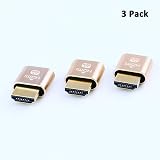 DTECH HDMI Dummy Plug 4K Display Emulator 3 Pack Headless EDID view 7