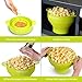 Popcorn Popper - Microwave Popcorn Maker - Collapsible Silicone Bowl with Lid