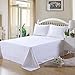 Bresanon 600 Thread Count 100% Extra-Long Staple Cotton Sheet Set, Queen Sheets, Luxury Bedding, Queen Sheets 4 Piece Set,Smooth Sateen Weave, White