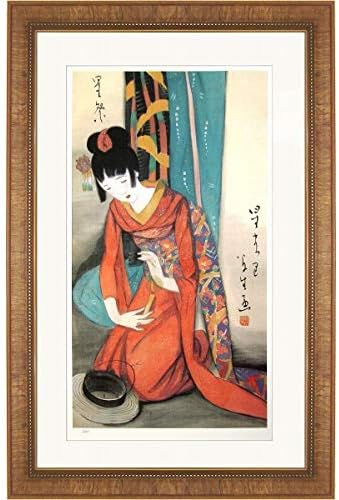 Amazon Co Jp 竹久夢二 星まつり ジクレー 人物画 女性画 美人画 新浮世絵 七夕 大正ロマン 浪漫 インテリア 版画 絵画 B5326 ホーム キッチン