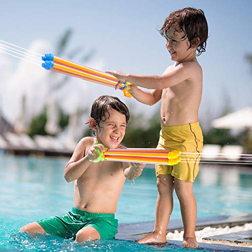 TNELTUEB Water Guns Super Water Blaster Soaker Gun Summer Fun Outdoor Swimming Pool Games Toys for Boys Girls Adults (2 Pack )