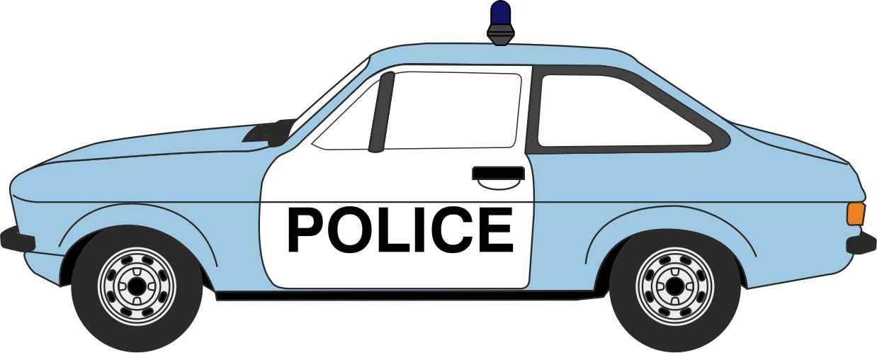 Oxford Diecast 1:76 Police Ford Escort Mk2 Collectable model 76ESC004