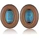 Bose Replacement Ear Pads Kit - JECOBB Ear Cushions for QuietComfort 2, Quiet Comfort 15, QuietComfort 25, QC 35, Ae2, Ae2i, Ae2w, Sound True, Sound Link (Around-Ear Only) Headphones (Silver Gray)