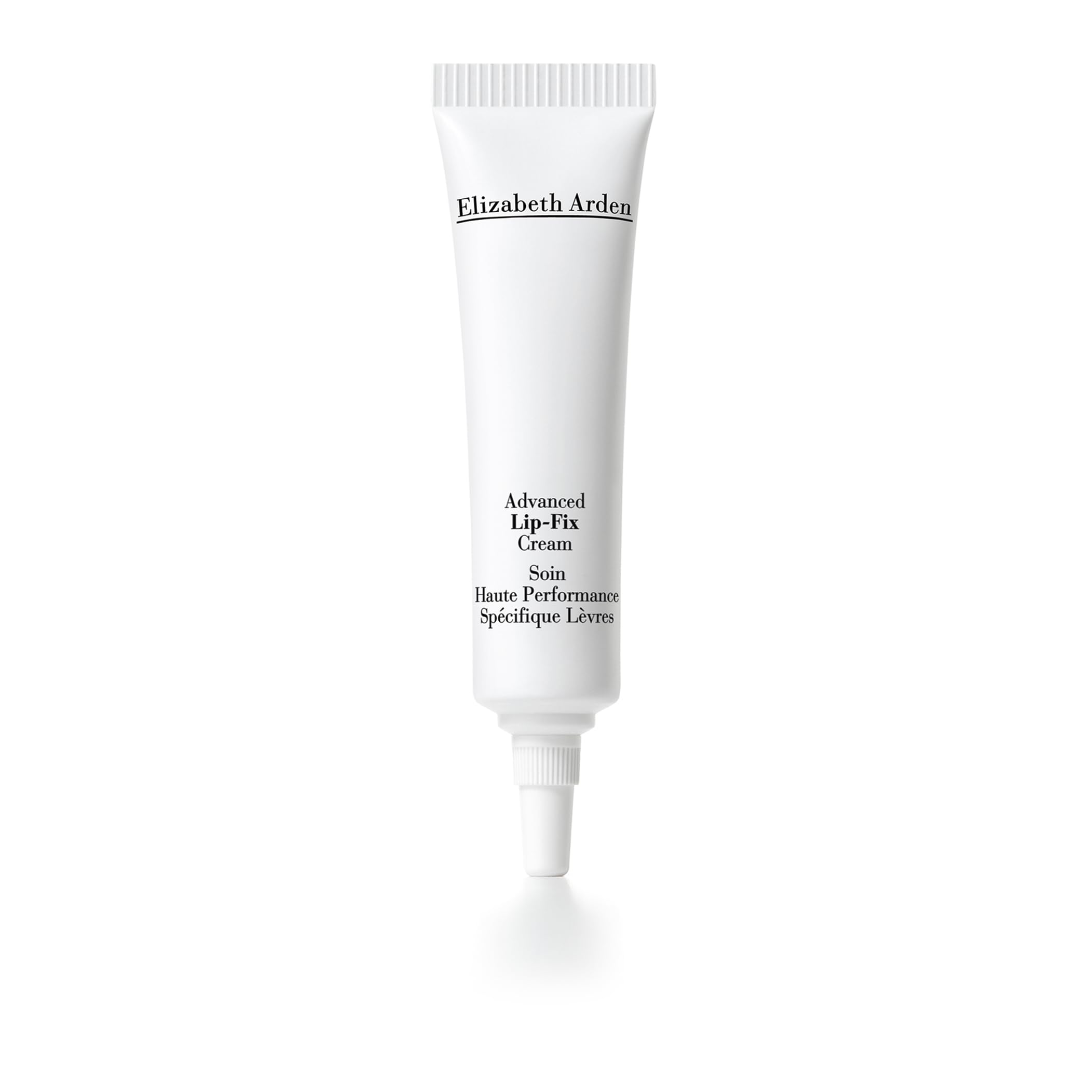 Elizabeth Arden Advanced Lip Fix Cream, 0.5 fl oz. Moisturizing treatment helps prevent lipstick bleeding, softens dry lines, and is fragrance-free.