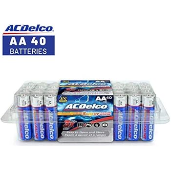 ACDelco AA Super Alkaline Batteries In Recloseable Package, 40 Count
