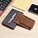Garigolden Money Clip, Leather RFID Blocking Wallet for Men(Vintage Brown)