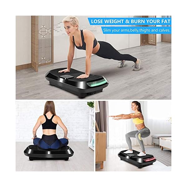 bigzzia-3D-Vibration-Plate-Exercise-Machine-Oscillation-Linear-3D-Vibration-Platform-Whole-Body-Workout-Equipment-for-Home-Weight-Loss-Toning-Wellness bigzzia Vibration Plate Exercise Machine - Oscillation, Linear, Vibration Platform | Whole Body Workout Equipment for…