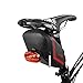 Ibera Saddle Bag 1L - Water-resistant, Strap-on Bike Bag In Multiple Colors - Bike Bags For Bicycles Mounts To All Bike Seats - Fit All Your Tools & Essentials - Bicycle Bag Taillight Compatible