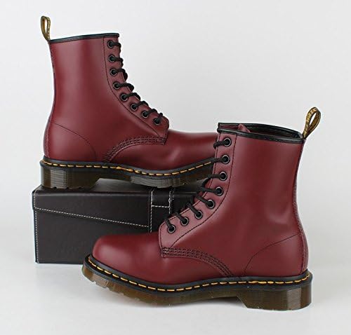 Amazon ドクターマーチン ワインレッド 8ホールブーツ メンズ 本革 ビジネスシューズ レディース 靴 通勤 編み上げ Eu44約29 0cm ブーツ ブーティ