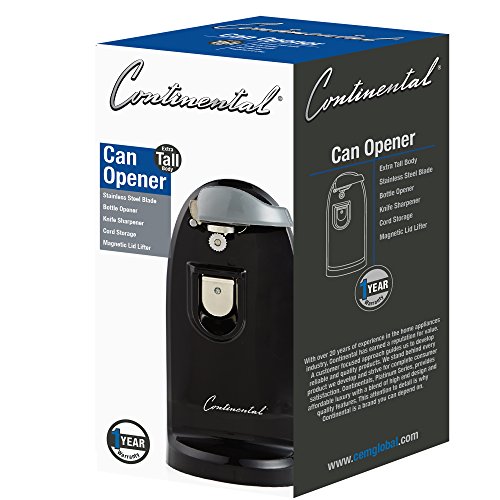 Continental Electric CP42269 Black XL Can Opener, Tall - Thumbnail 4