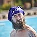 Long Hair Swim Cap - Swimming Caps for Women Men - Extra Large Swimming Caps Waterproof Silicone Swim Cap - Dreadlocks - Suits Recreational Swimmers (Bluebonnet Blue XL)