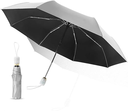 Amazon 19最新改良バージョン 日傘 折りたたみ傘 晴雨兼用 ワンタッチ自動開閉 Uvカット100 完全遮光 晴雨兼用 折り畳み傘 紫外線遮蔽率99 9 8本骨 高強度グラスファイバー 耐風撥水 携帯便利 メンズ レディース 軽量 小型 人気 コンパクト ギフト プレゼント