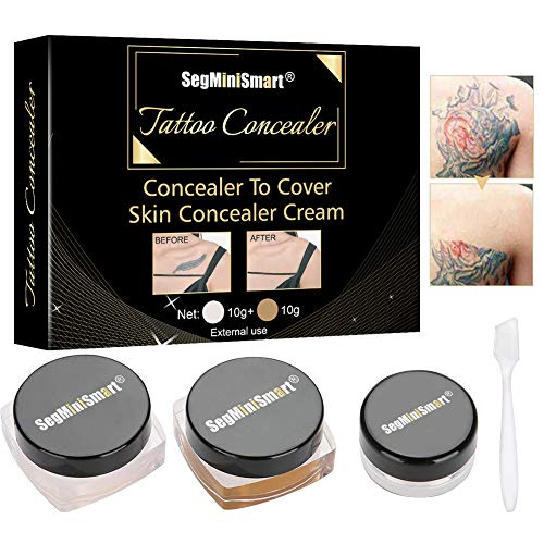 Tattoo Concealer, Concealer To Cover Tattoo/Scar/Birthmarks/Vitiligo, Waterproof Concealer, Professional Waterproof Tattoos Cover Up Makeup Concealer Set (Tattoo Concealer)