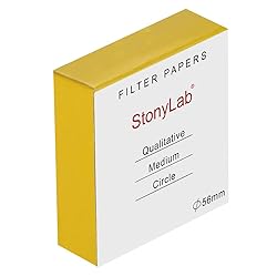 StonyLab Qualitative Filter Paper Circles, 56mm