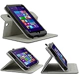 HP Stream 7 Case - HOTCOOL Detachable Multi-angle Rotating PU Leather Cover Case For HP Stream 7 (Model 5701/5709) 32GB Windows 8.1 Tablet, Black